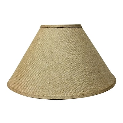 Royal Designs Conical Empire Hardback Lamp Shade with Wide Trim, 7 x 20 x 12, Burlap