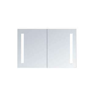 Innoci-USA Zeus LED Surface Mount Double Door Lighted Medicine Cabinet - 40"W x 26"H