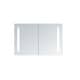 preview thumbnail 1 of 4, Innoci-USA Zeus LED Surface Mount Double Door Lighted Medicine Cabinet - 40"W x 26"H Matte - Grey - 40"W x 26"H