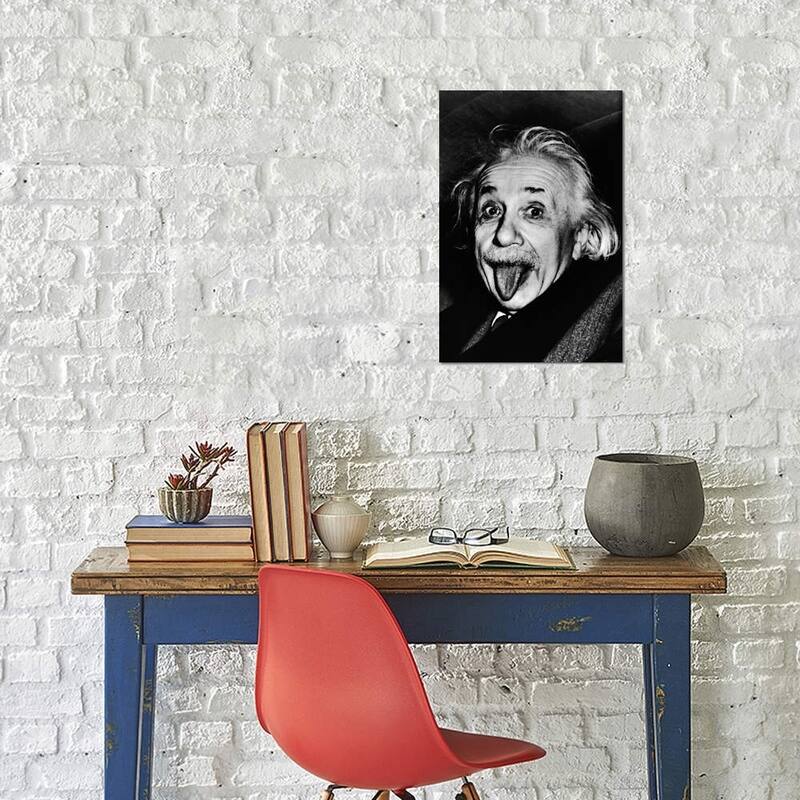 iCanvas "Albert Einstein, Sticking His Tongue Out" by Arthur Sasse