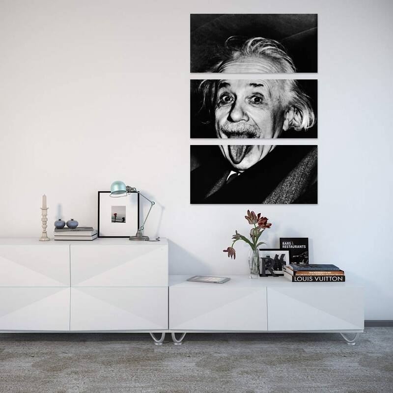 iCanvas "Albert Einstein, Sticking His Tongue Out" by Arthur Sasse