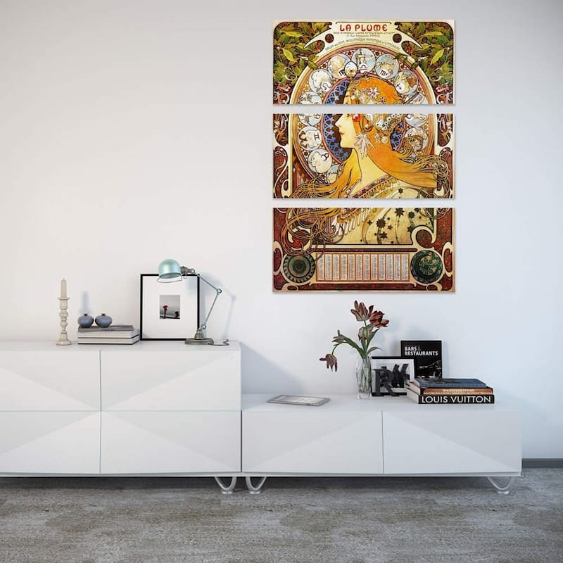 iCanvas "Zodiac (1896)" by Alphonse Mucha