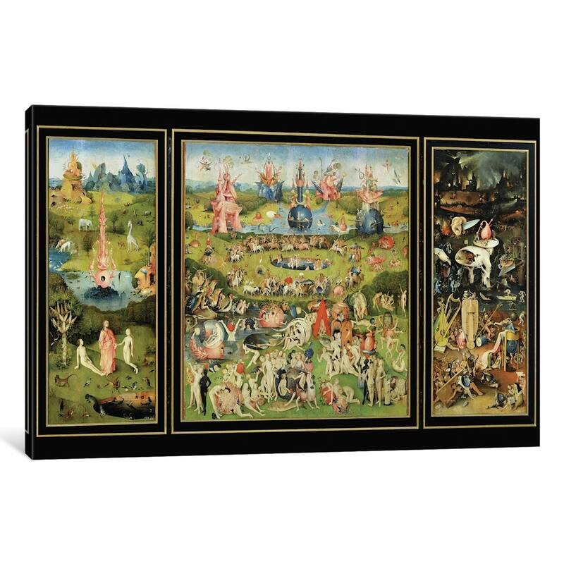 iCanvas "The Garden of Earthly Delights, c.1500" by Hieronymus Bosch