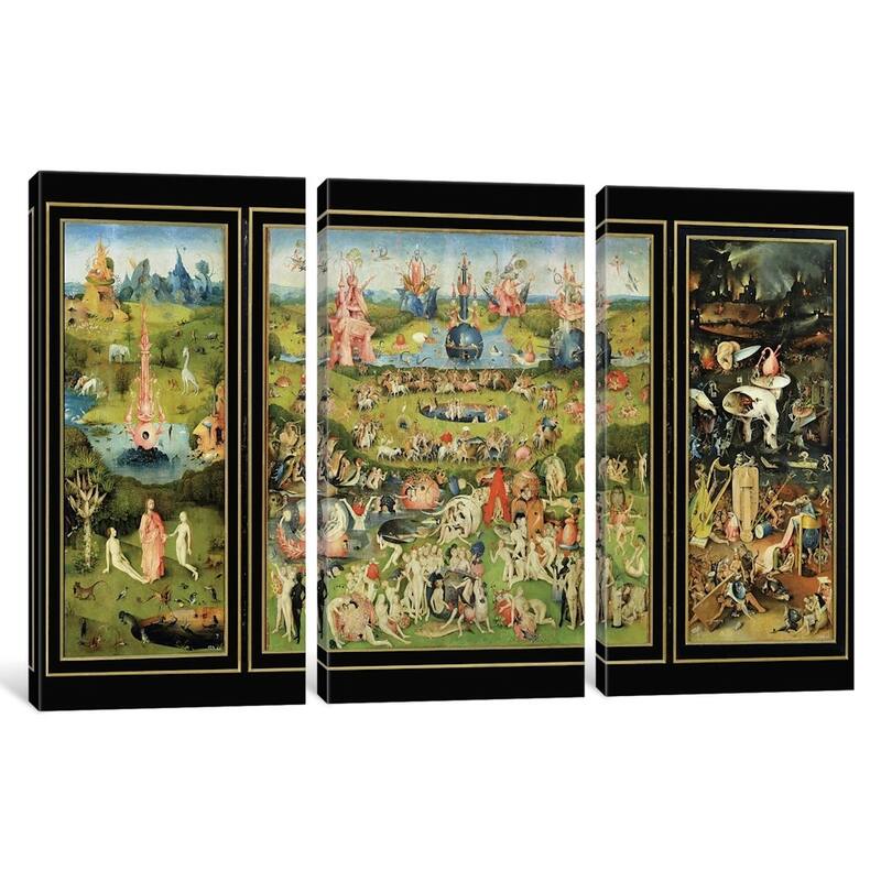 iCanvas "The Garden of Earthly Delights, c.1500" by Hieronymus Bosch