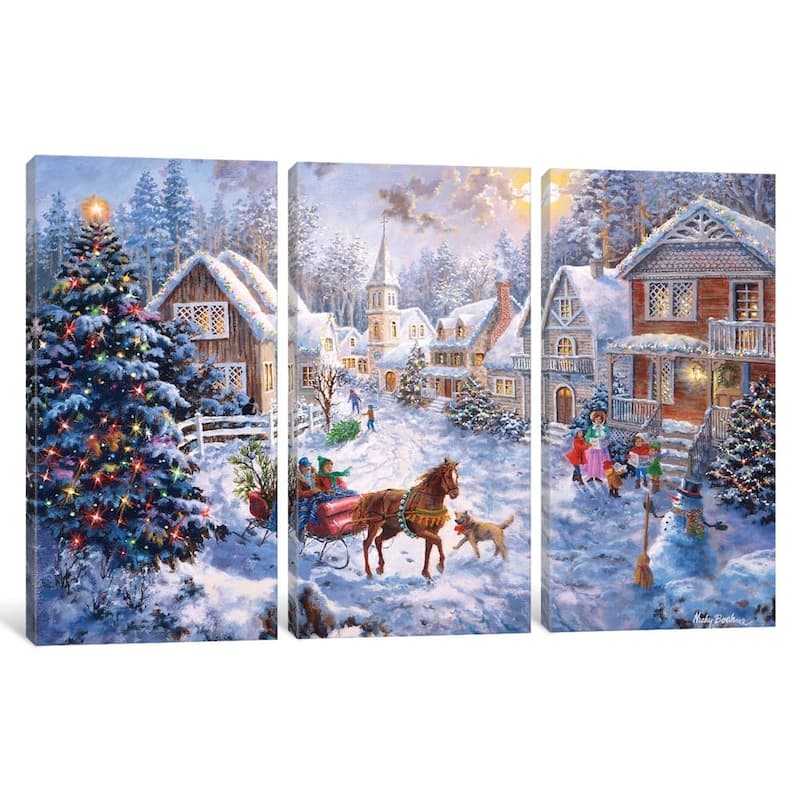 iCanvas "Merry Christmas" by Nicky Boehme