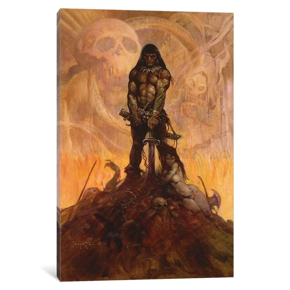 iCanvas 'Barbarian' by Frank Frazetta