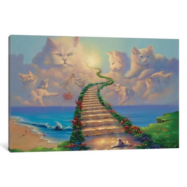 Shop Icanvas All Cats Go To Heaven By Jim Warren Overstock