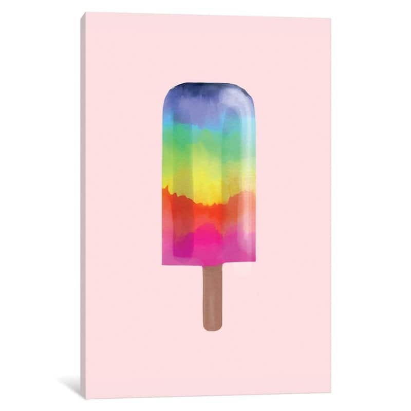 iCanvas "Rainbow Popsicle" by Emanuela Carratoni
