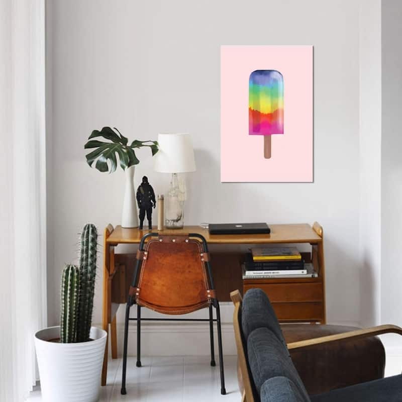 iCanvas "Rainbow Popsicle" by Emanuela Carratoni