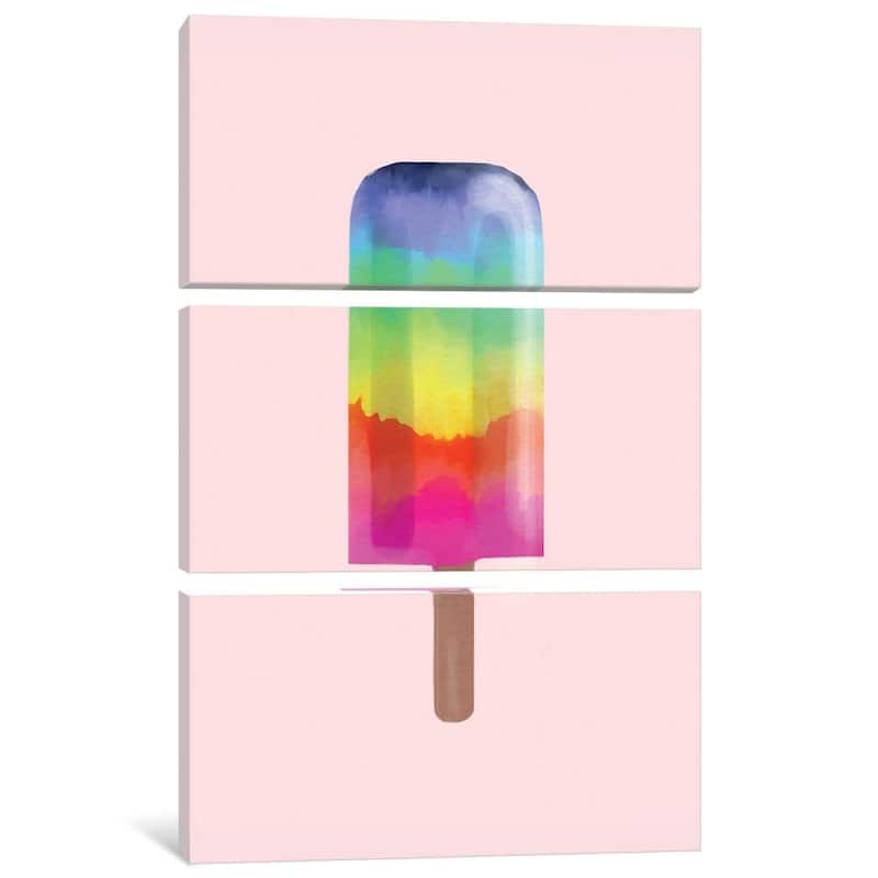 iCanvas "Rainbow Popsicle" by Emanuela Carratoni