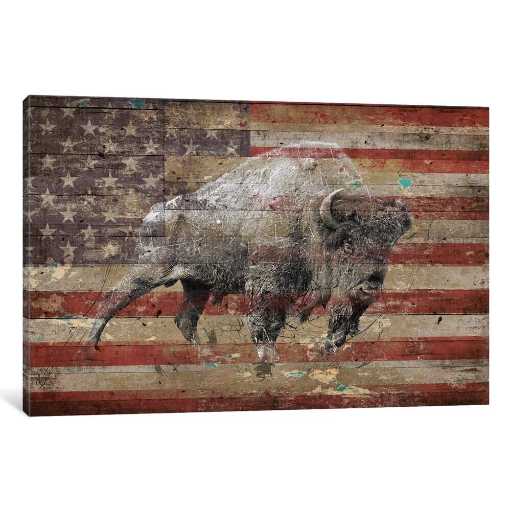 iCanvas "American Bison II" by Diego Tirigall