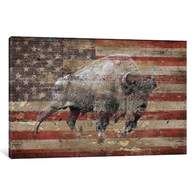 iCanvas "American Bison II" by Diego Tirigall