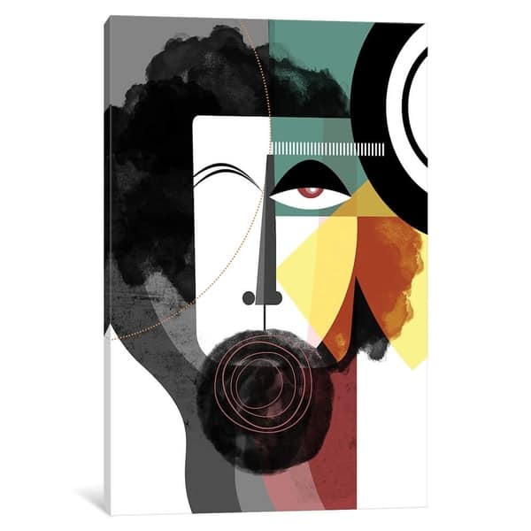 iCanvas Bearded Man by Soul Curry Art & Illustrations - Bed Bath