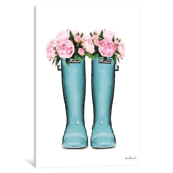 turquoise hunter boots