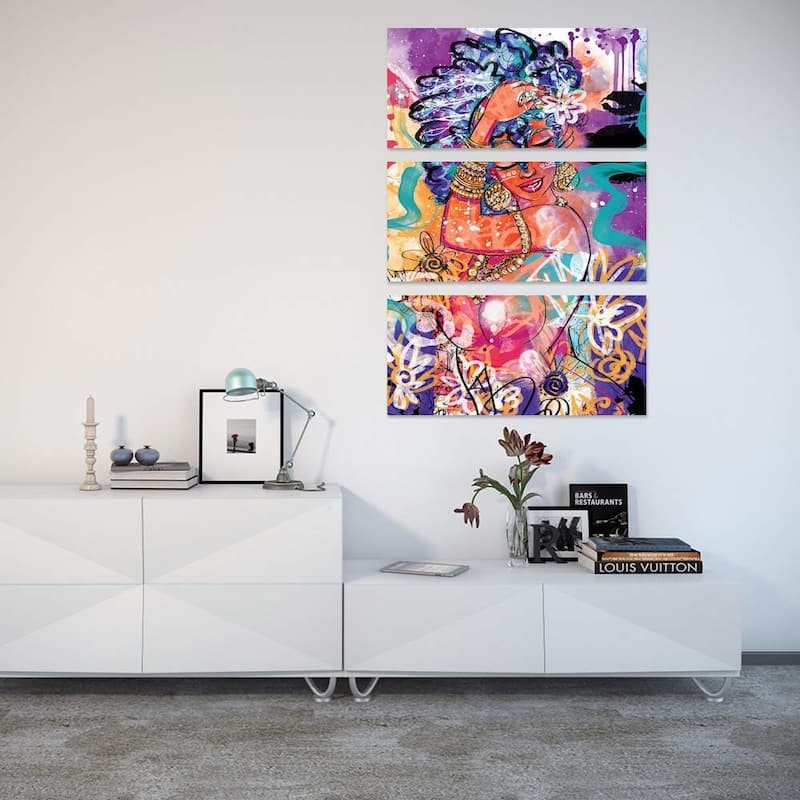 iCanvas "Gold Flowers" by Justin Copeland