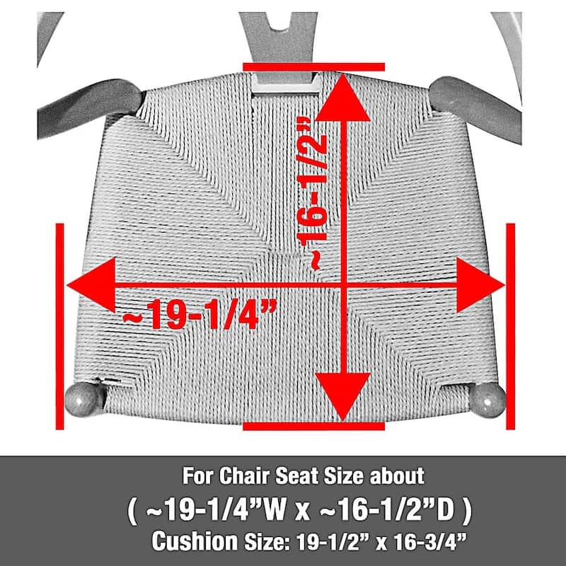Weave CH24 Y Style Chair Cushion Pad - 19.5"W x 16.75"D x 1.5"H