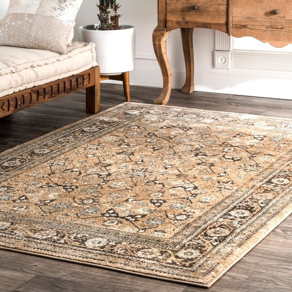 Shop Copper Grove Perchtoldsdorf Persian Floral Border Area Rug On