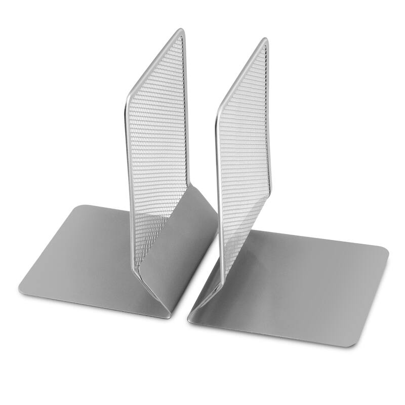 Ybm Home Mesh Metal Bookends Desk Book Holder Set of 2 1104vc
