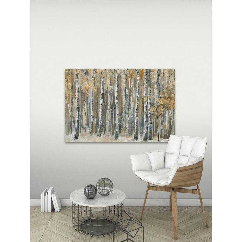 'Autumn Forest II' Painting Print on Wrapped Canvas
