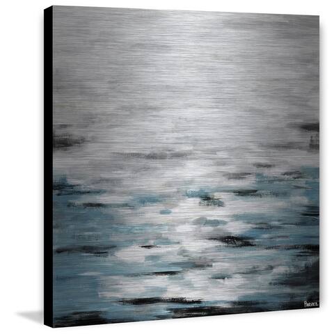 Porch & Den Enduro 'Reflective Sea II' Painting Print on Brushed Aluminum