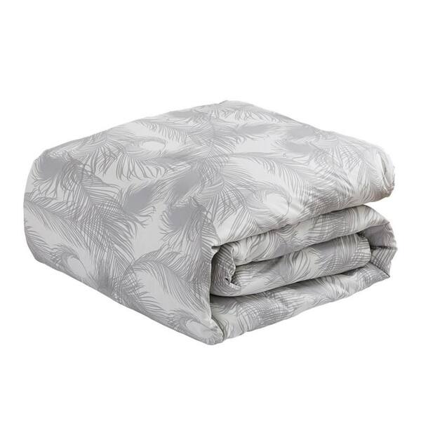 Shop Royal Feathers Comforter Set Gray Machine Washable Includes