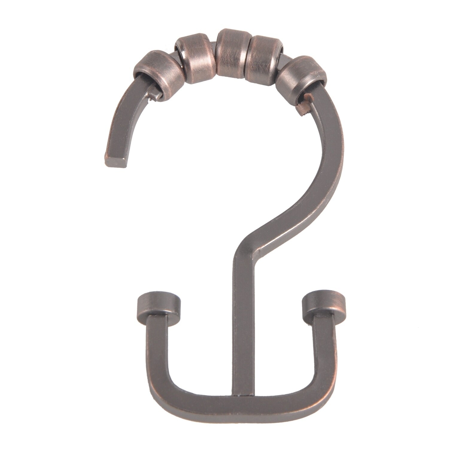 Shop Utopia Alley Deco Flat Double Roller Shower Curtain Hooks