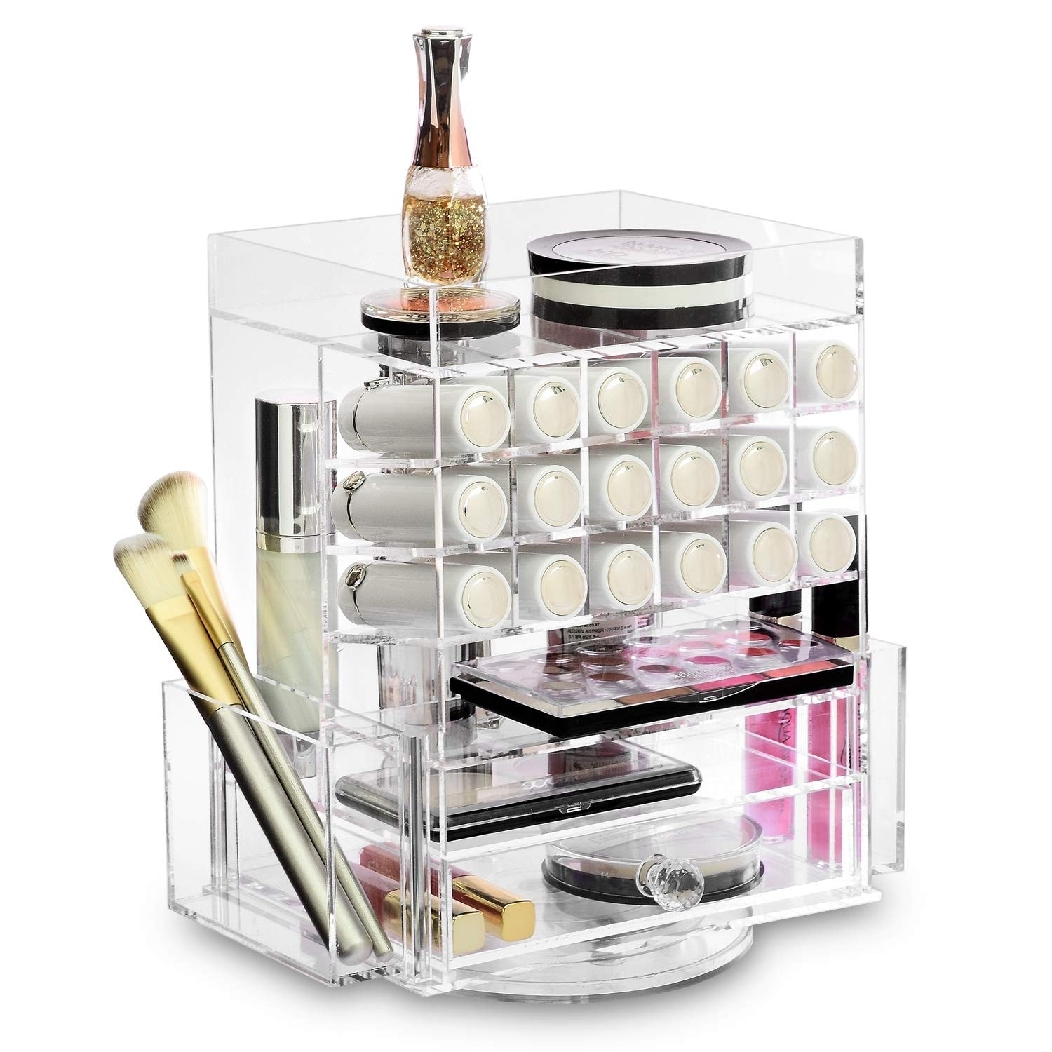 diy makeup organizer shoebox