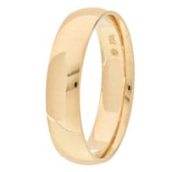 10k Yellow Gold Men's Comfort Fit 5 mm Wedding Band Men's Rings