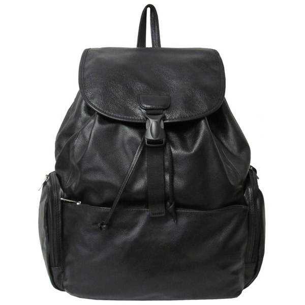 Shop Amerileather Leather Jumbo Backpack - On Sale - Free Shipping ...