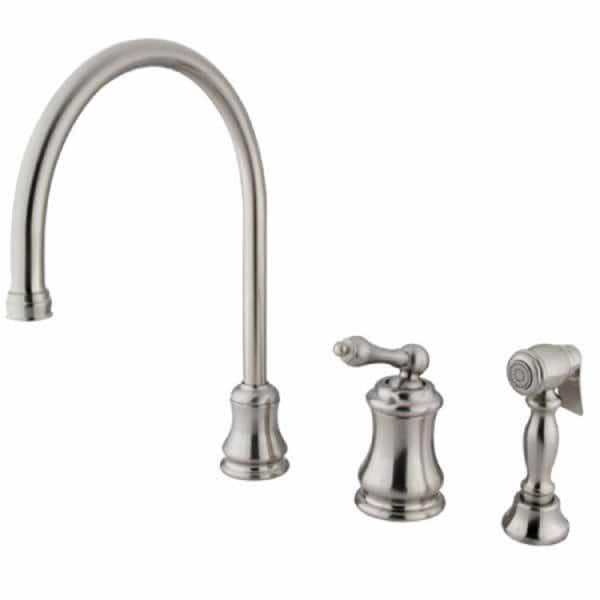 Shop Satin Nickel Kitchen Faucet Free Shipping Today Overstock Com   Satin Nickel Kitchen Faucet 1d1354e3 534c 4373 9f0a 6c4abe336c9f 600 