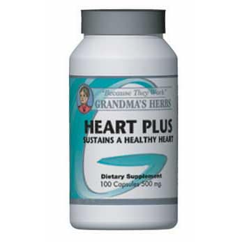 Grandmas Herbs Heart Plus 500mg Supplement (100 Capsules)  