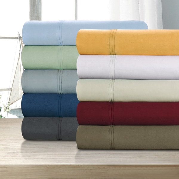 Shop Superior Egyptian Cotton 1200 Thread Count Solid Deep