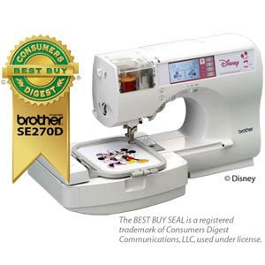 Shop Brother SE270 Disney Embroidery Machine with Free