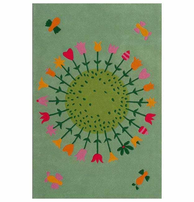 Hand tufted Flower Kids Rug (3 X 5)