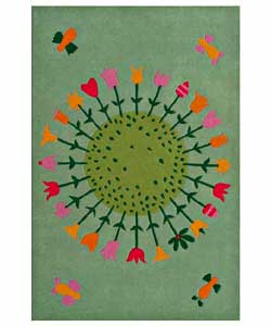 Hand-tufted Flower Kids' Rug (4' x 6')