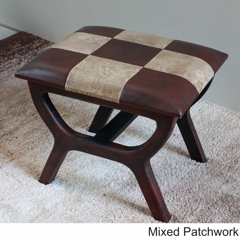 International Caravan Carmel Rectangular Vanity Stool - Beige