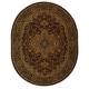 preview thumbnail 16 of 35, SAFAVIEH Handmade Heritage Kassandra Traditional Oriental Wool Rug 4'6" x 6'6" Oval - Red/Black - Oval
