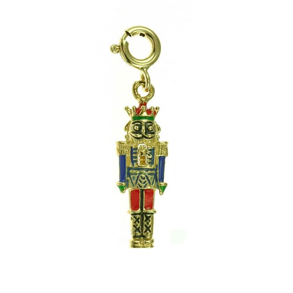 14k Gold Nutcracker Charm Gold Charms