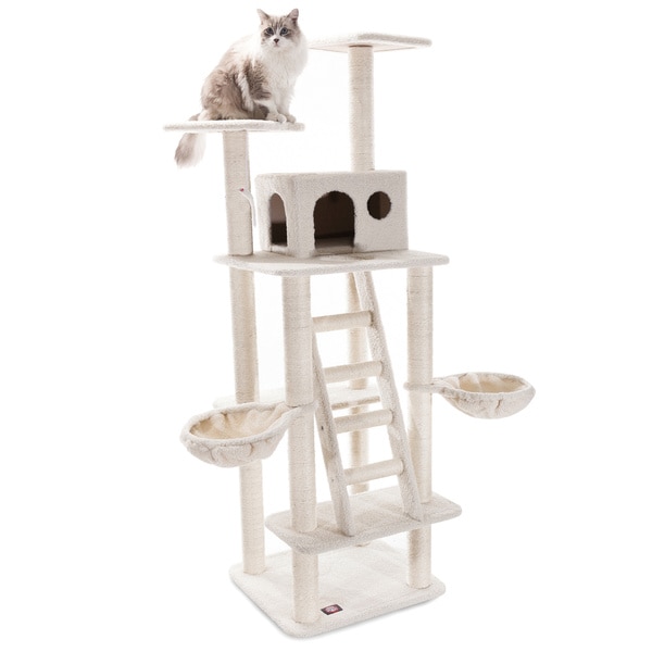 72-inch Bungalow Cat Tree Condo - Free Shipping Today - Overstock.com ...