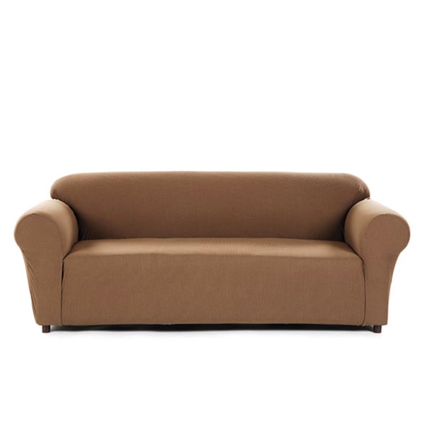 Pebble Check Stretch Loveseat Slipcover