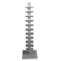 tower spine metal vertical bookcase standing bookshelves sei books bookshelf shelves shelf harper blvd decor silver invisible overstock furniture ingenious