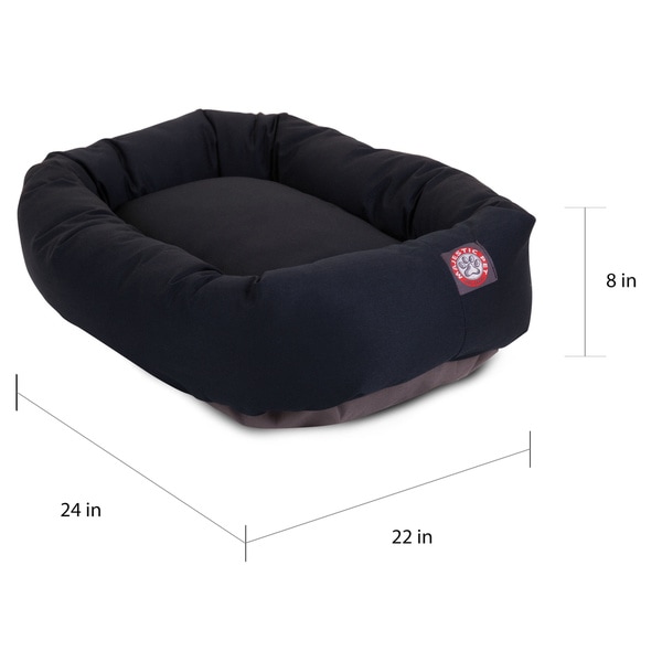 Luxurious Bagel Style Donut Plush Pet Dog Bed