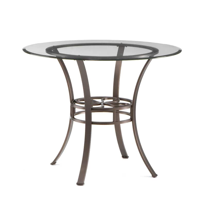 SEI Furniture Celandine Dark Brown Iron Dining Table