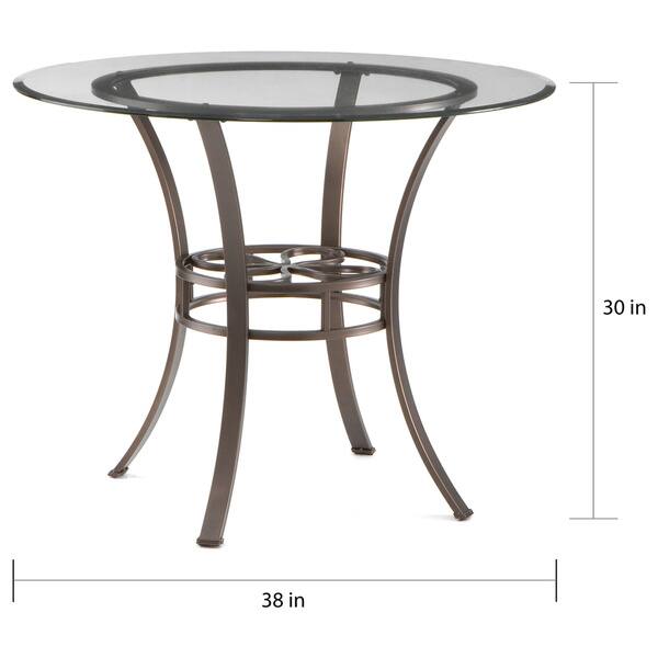SEI Furniture Celandine Dark Brown Iron Dining Table