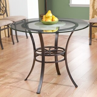 SEI Furniture Celandine Dark Brown Iron Dining Table