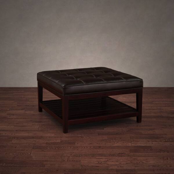 Copper Grove Hudson Dark Brown Leather Ottoman Free Copper Grove Hudson Dark Brown Leather Ottoman Free