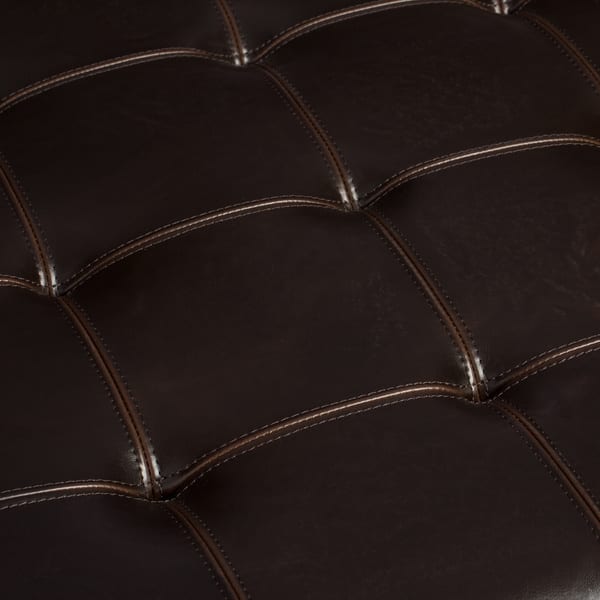 Copper Grove Hudson Dark Brown Leather Ottoman Free Copper Grove Hudson Dark Brown Leather Ottoman Free