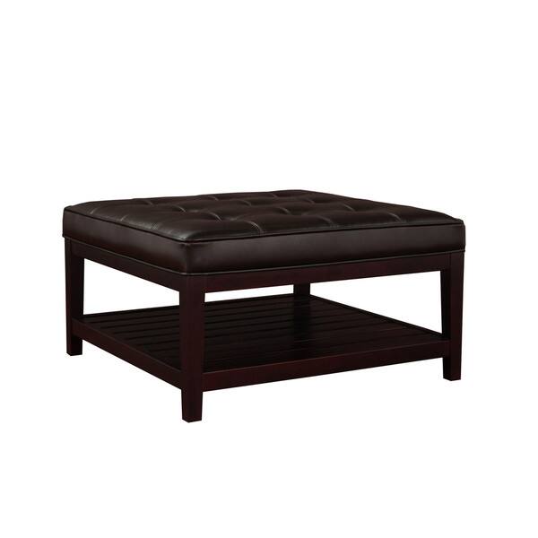 Copper Grove Hudson Dark Brown Leather Ottoman Free Copper Grove Hudson Dark Brown Leather Ottoman Free