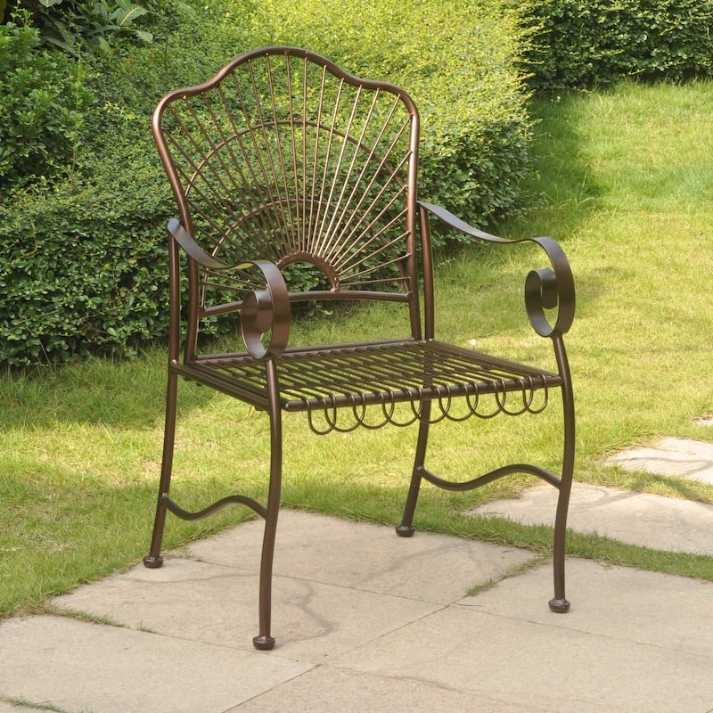 International Caravan Sun Ray 5-piece Iron Patio Set