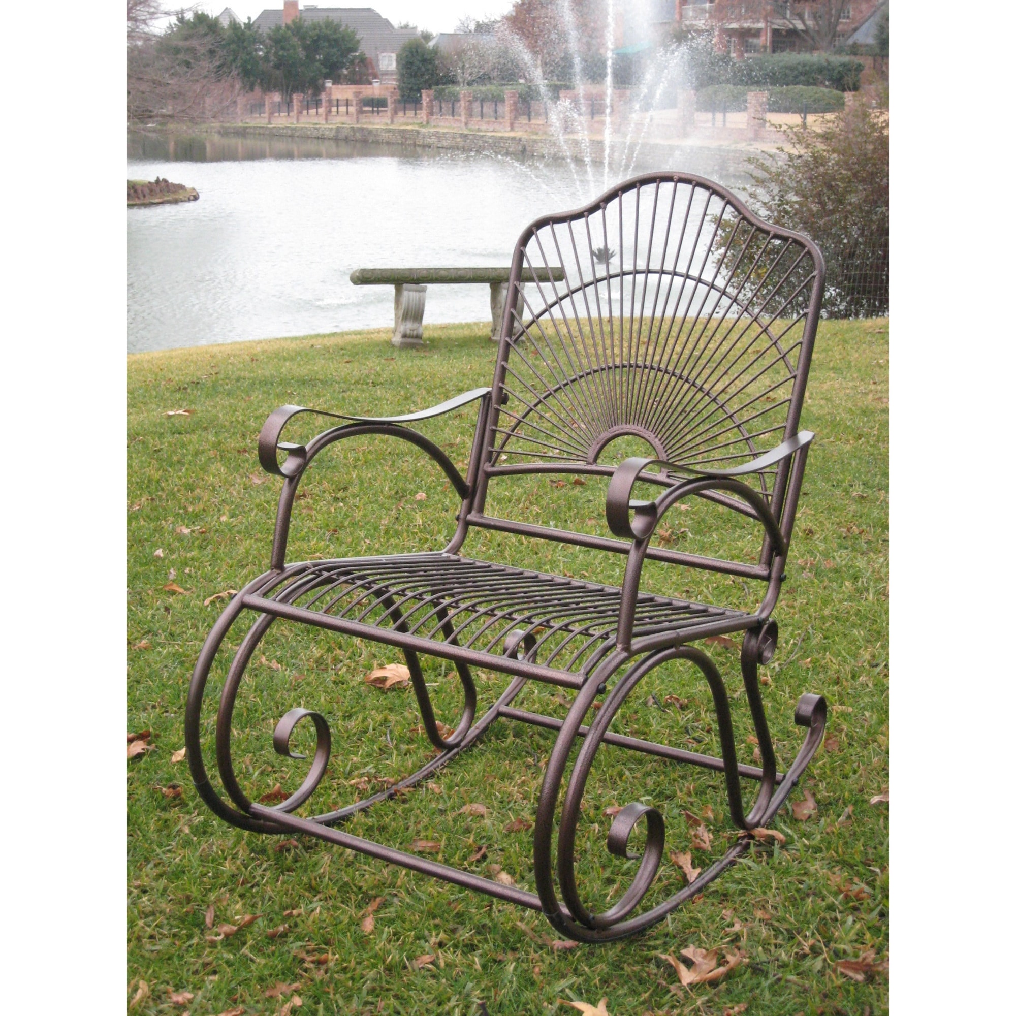 International Caravan Sun Ray Porch Rocker